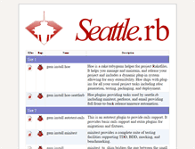 Tablet Screenshot of docs.seattlerb.org